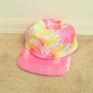 Pink and Yellow tie dye hat